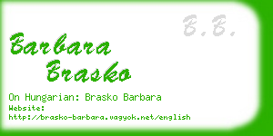 barbara brasko business card